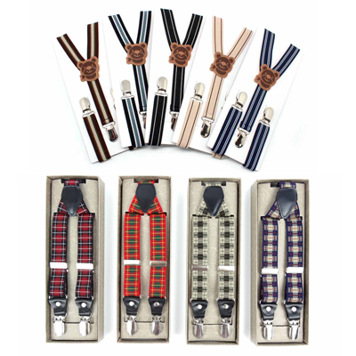 禕尚吊帶系列含零售包裝，展示多款吊帶與禮盒